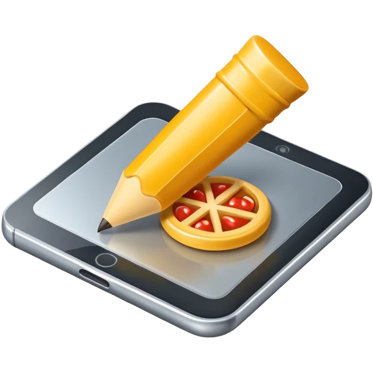 3D icon symbolizing writing a review and sharing opinions, food app context, single object, modern and clean style, soft lighting, isolated, no background emoji