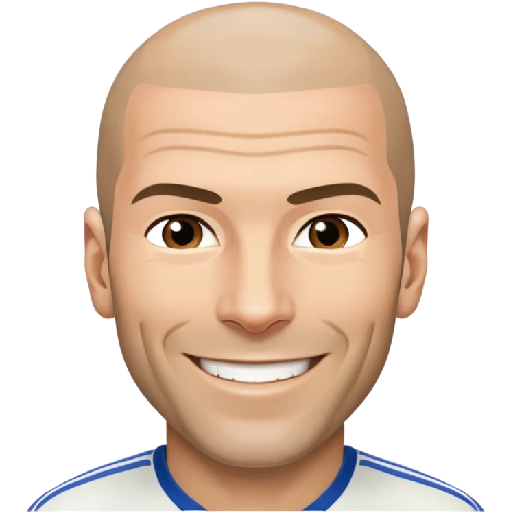 Smiling Zidane emoji