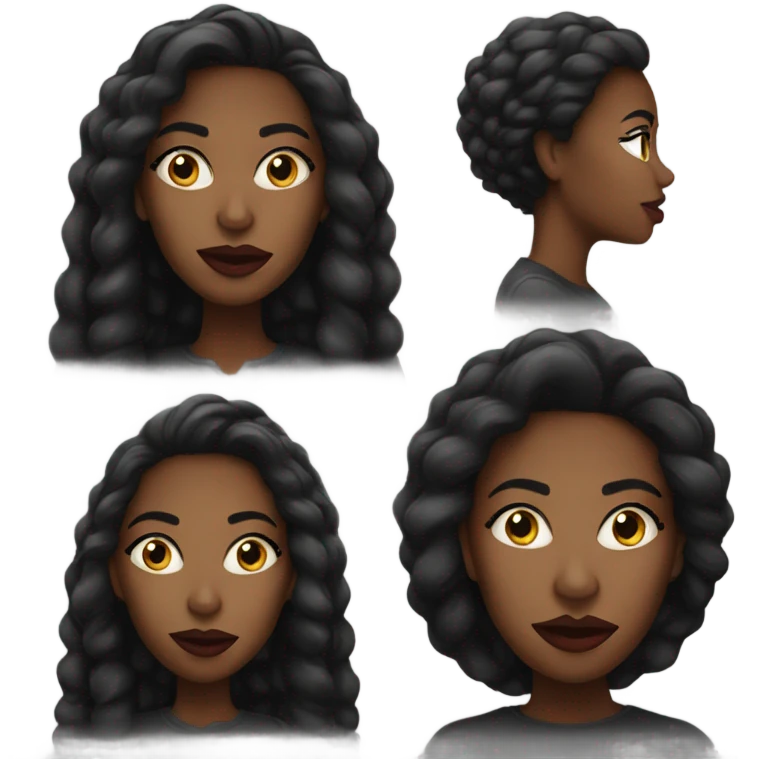  black women with nice lips  emoji