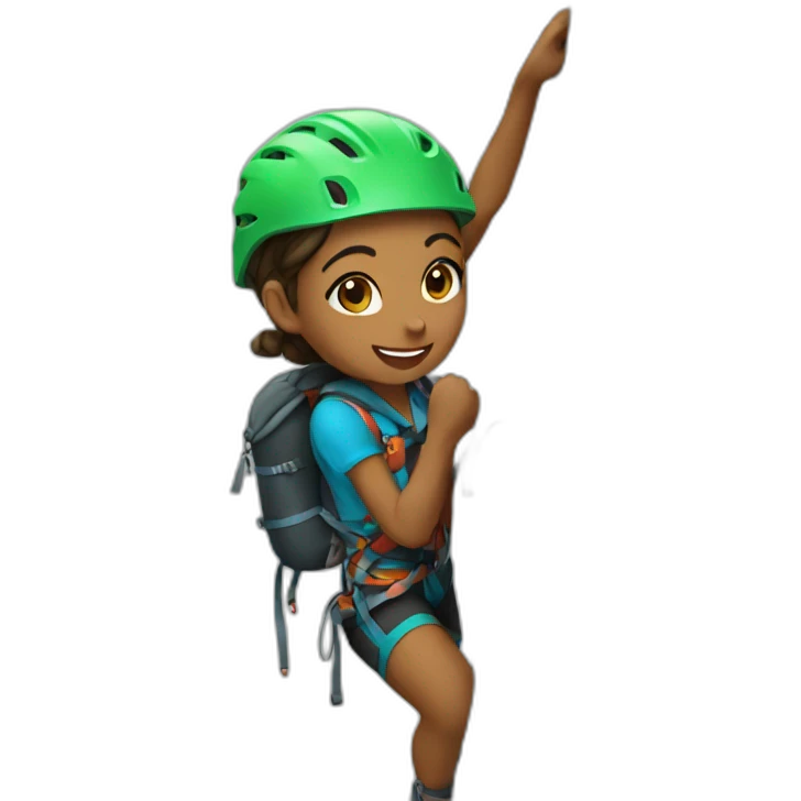 Climb girl emoji
