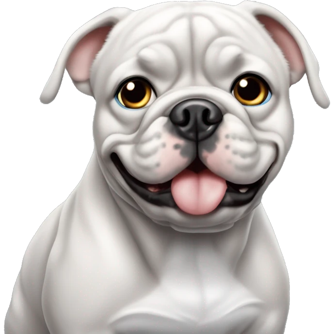 Bouledogue français merle black and Grey and bleu eye emoji