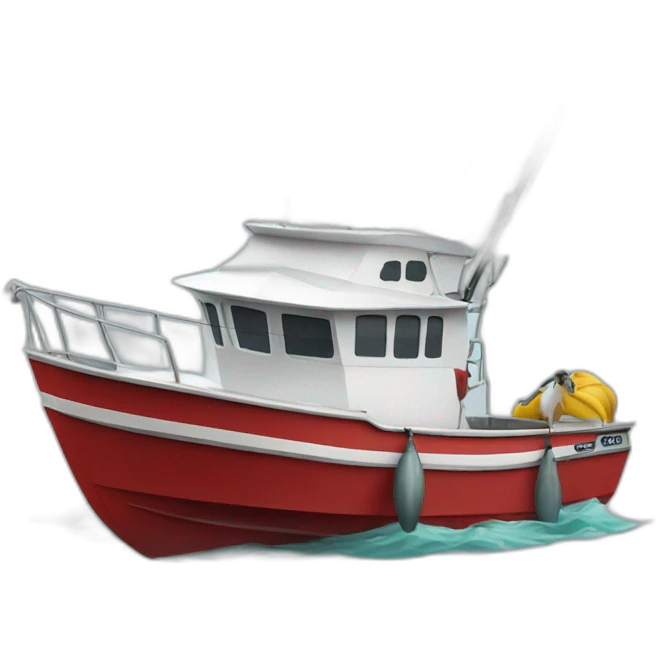 T-deck fishing boat emoji