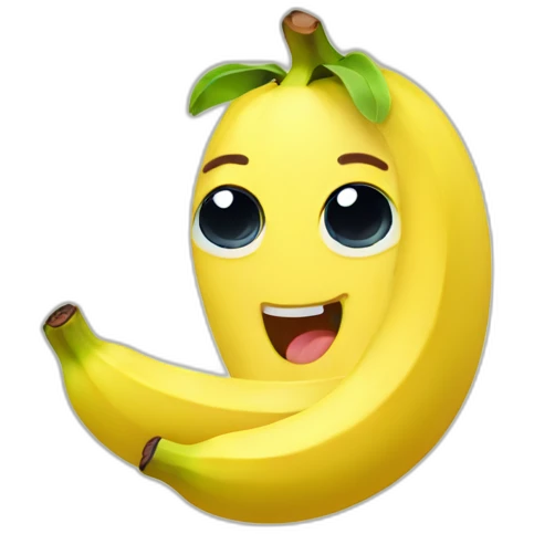 Kawaii banana emoji