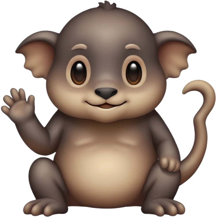 Dusky Muted Smoky Matte Gradient-toned Pokémon-Fakémon-Digimon-Creature, (full body) emoji