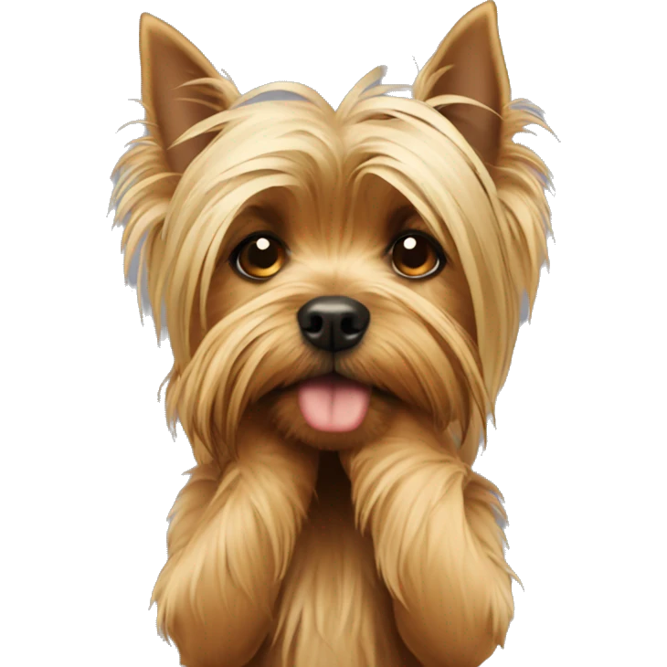 yorkshire terrier facepalm emoji