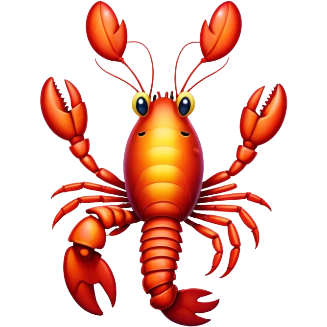 Clown lobster emoji