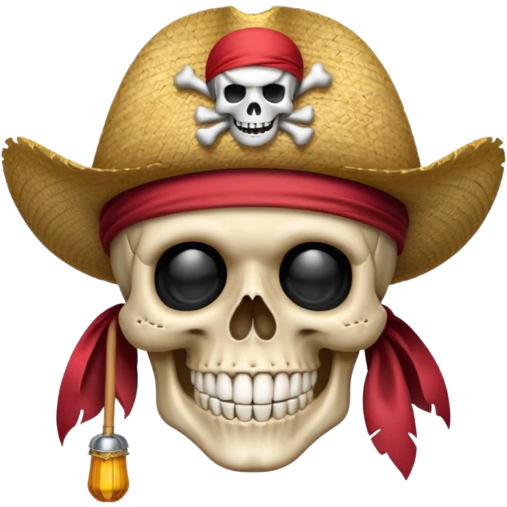 Skull strawhat crew  pirate emoji emoji
