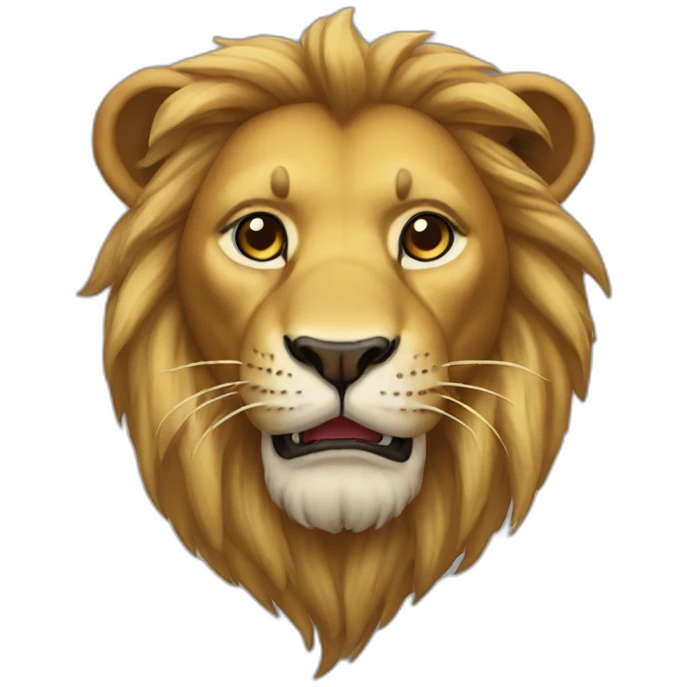 upside lion emoji
