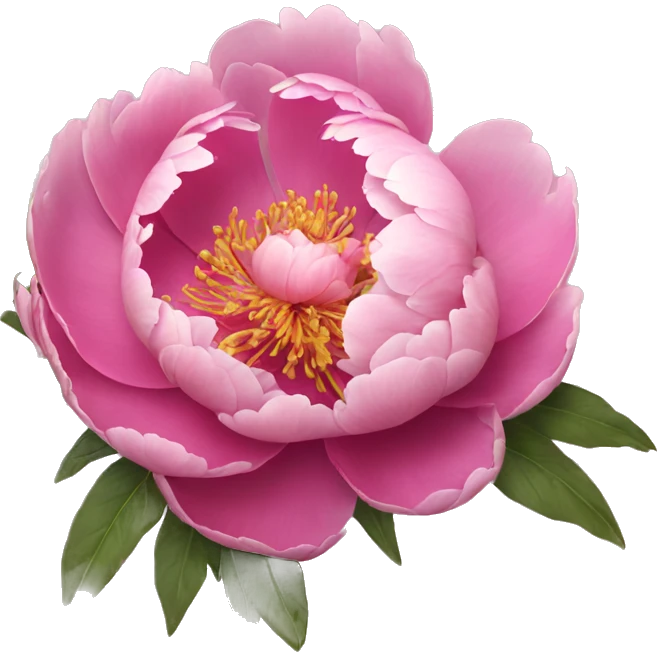 Pink peony  emoji