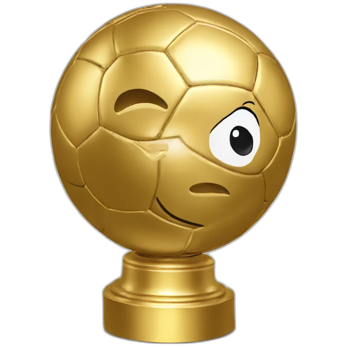 Messi gold ball emoji