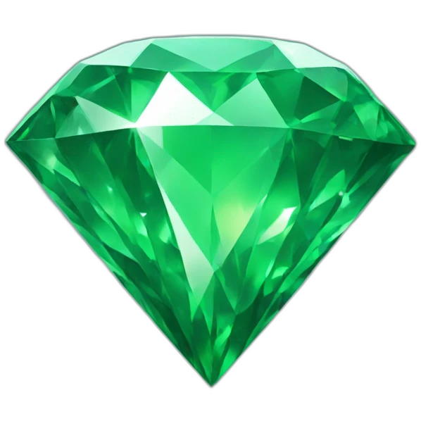 Huge green diamond emoji