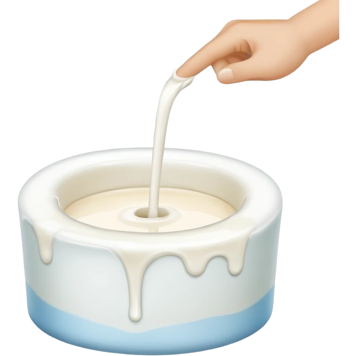 finger going into hole with milk sfw emoji