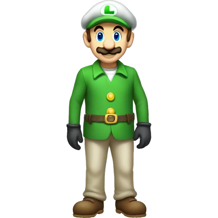 luigi but marios outfit emoji