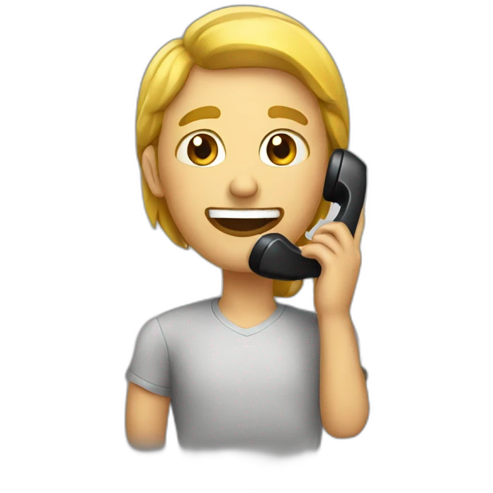 Tell on the phone emoji