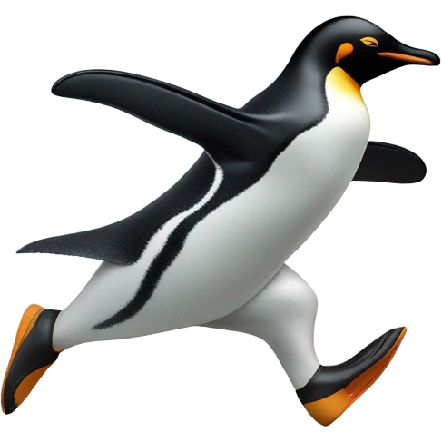 Penguin running emoji
