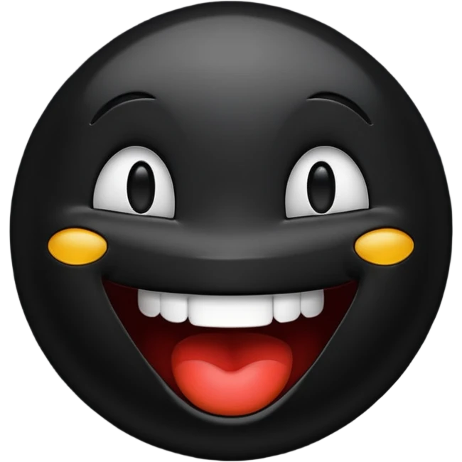Black laughing emoji emoji