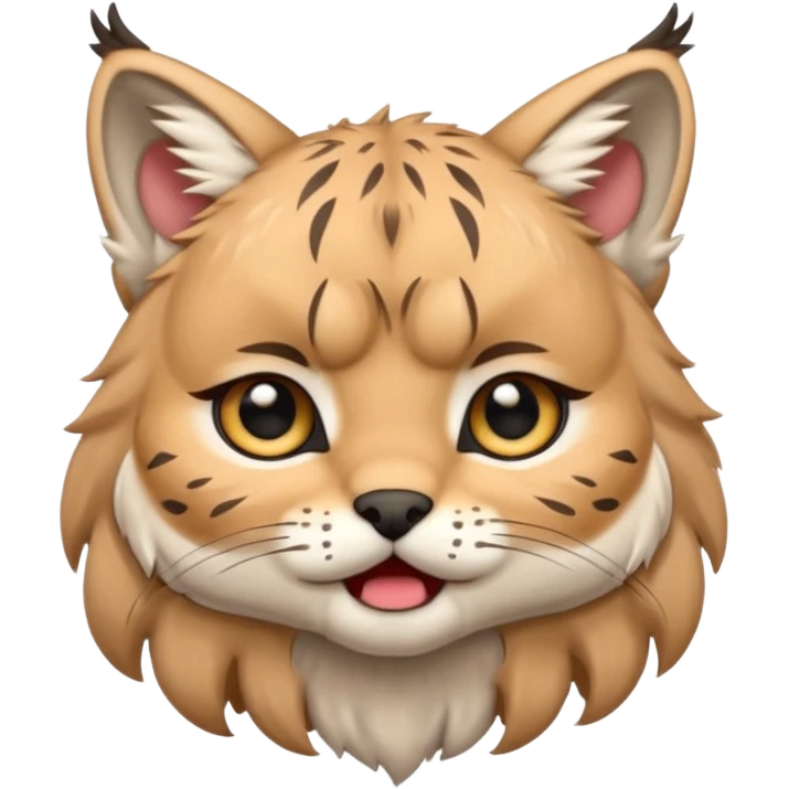 Chibi Sticker lynx cry emoji