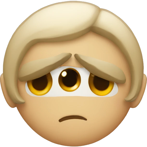 una carita con un ojo tapada como que te entendi emoji