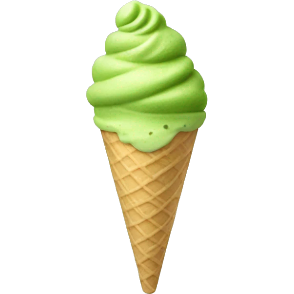 Matcha ice cream emoji