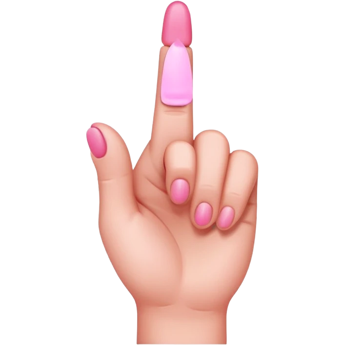 Pink middle finger  emoji