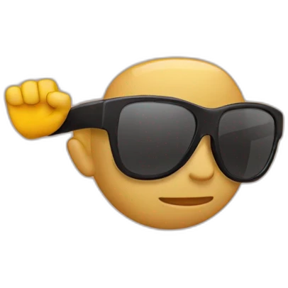 Bodybuilder sunglasses emoji