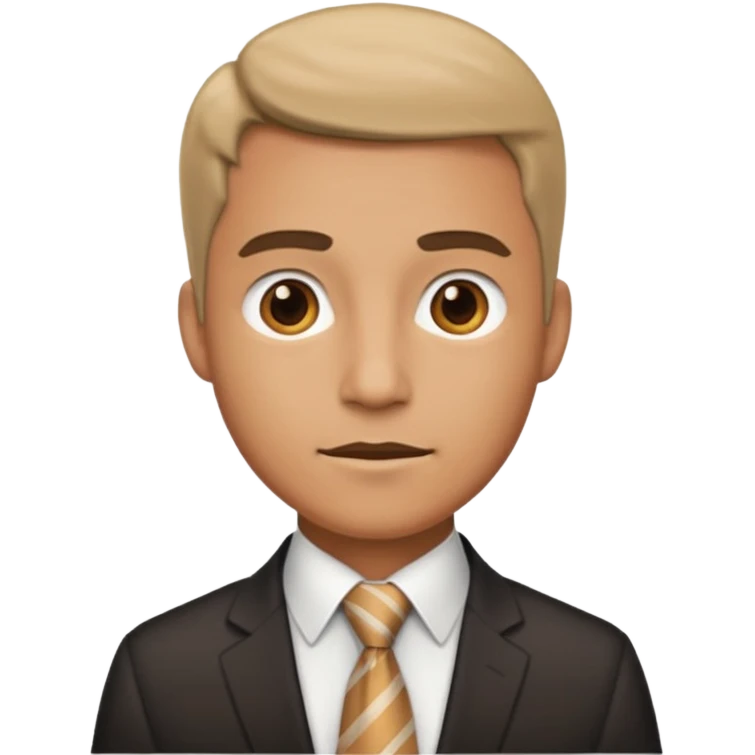 principal with tie emoji