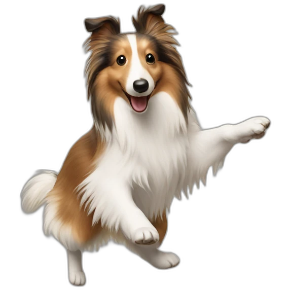 dancing sheltie emoji