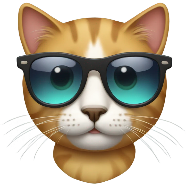 Cat with sunglasses emoji