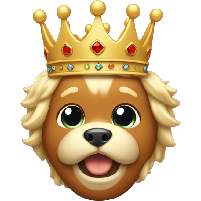 😮‍💨 with crown emoji