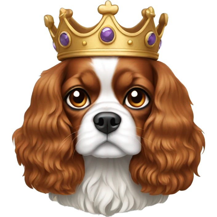 a king charles cavalier  emoji