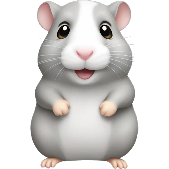 Grey hamster  emoji