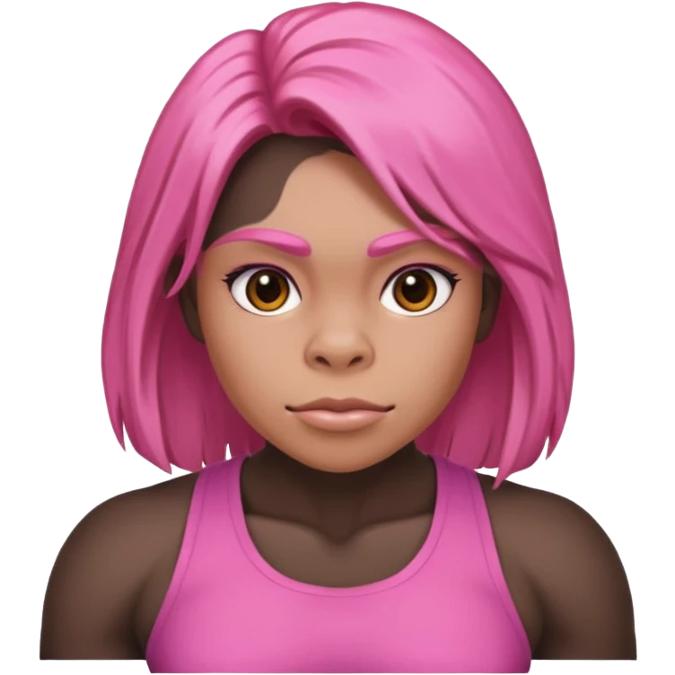 Pink girl strong gorilla  emoji