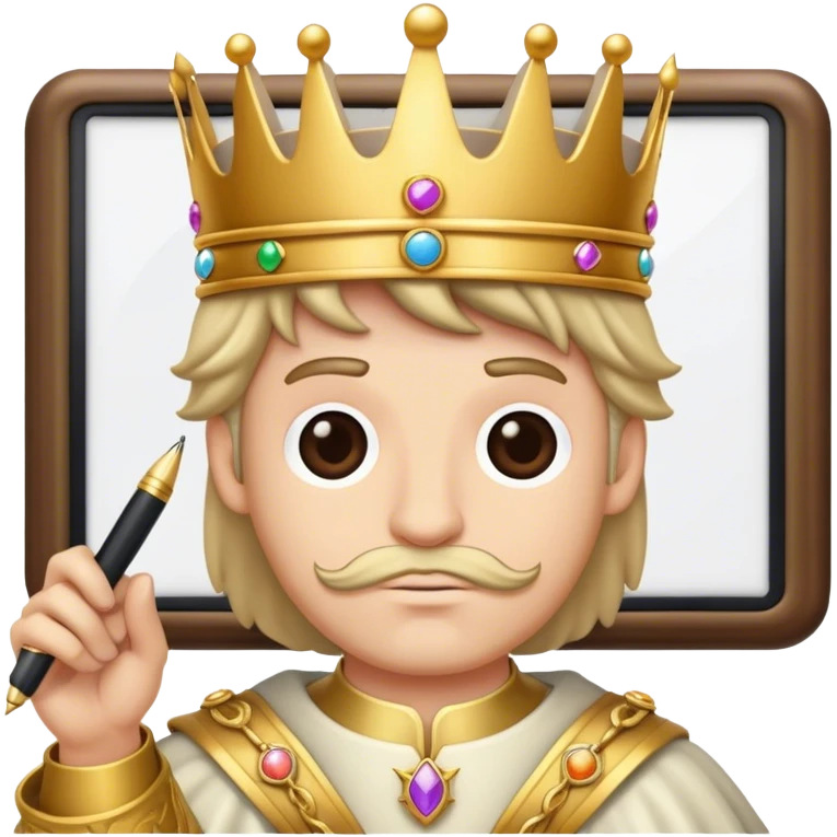 Screen ring pen king emoji
