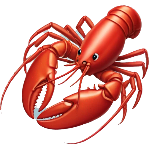 lobster with heart emoji