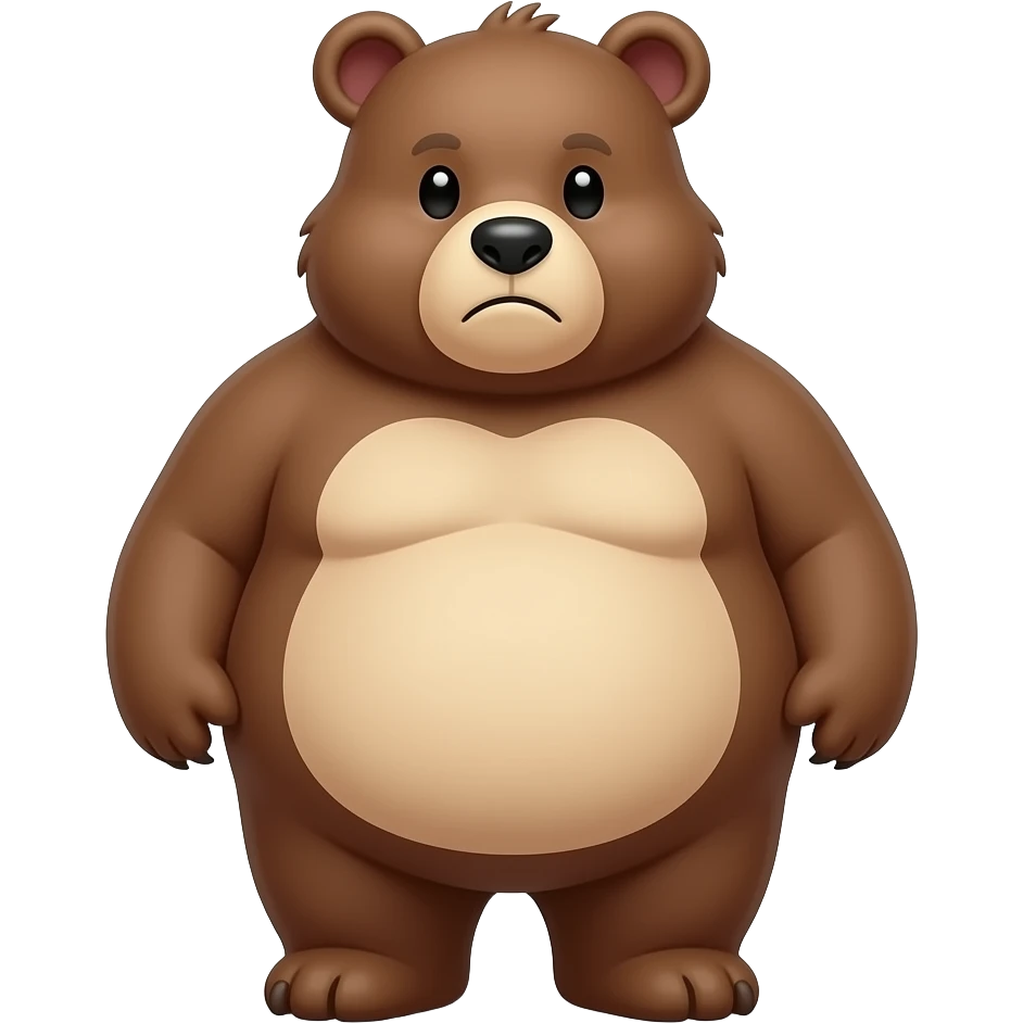 Fat Sad Gay Bear emoji