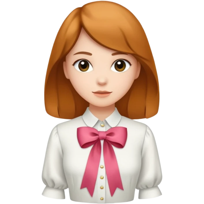 ehit blouse with ribbon emoji