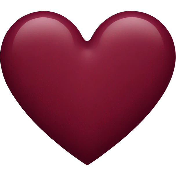 maroon heart emoji