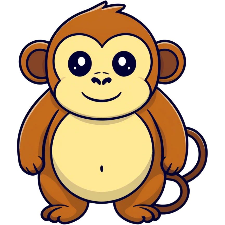 Fat monkey  emoji