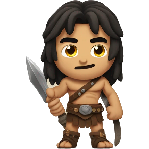 conan the barbarian with thumbs up pose emoji
