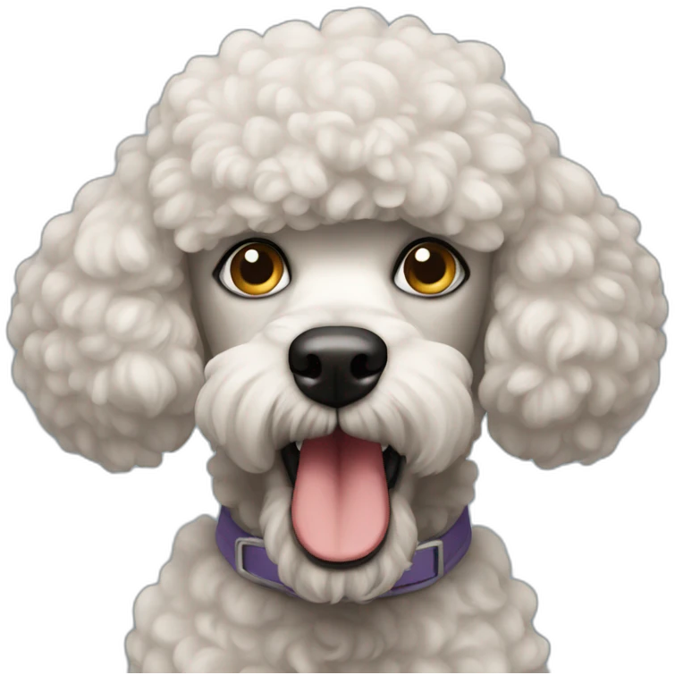 angry poodle emoji