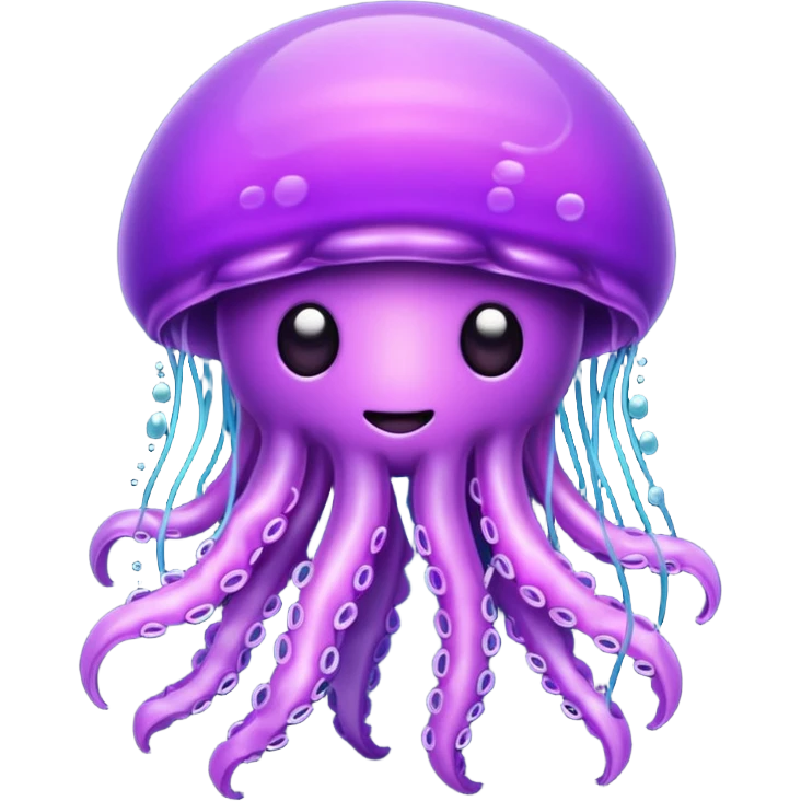 Make a purple jellyfish small emoji