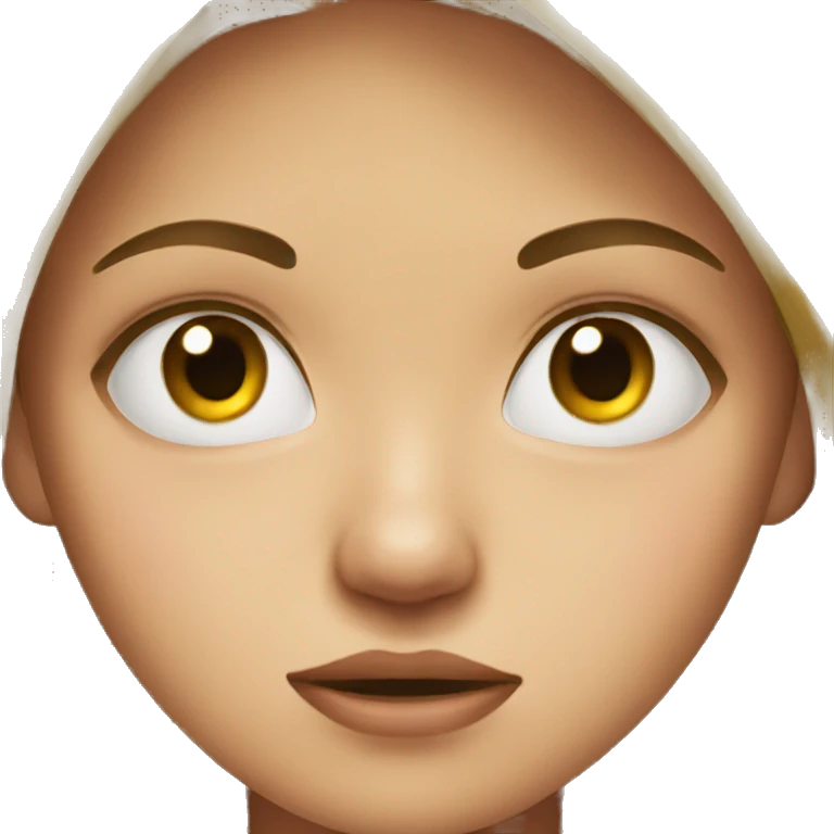 girl with one eye half closed because of anger emoji