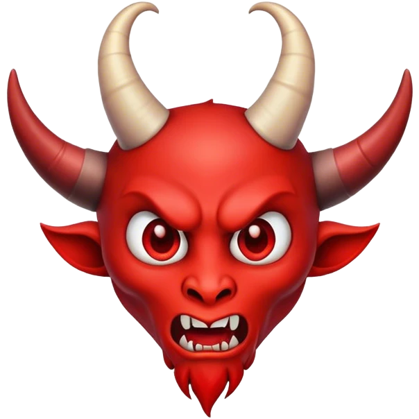 The devil horn in the heart emoji