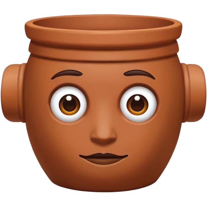 clay pot head emoji