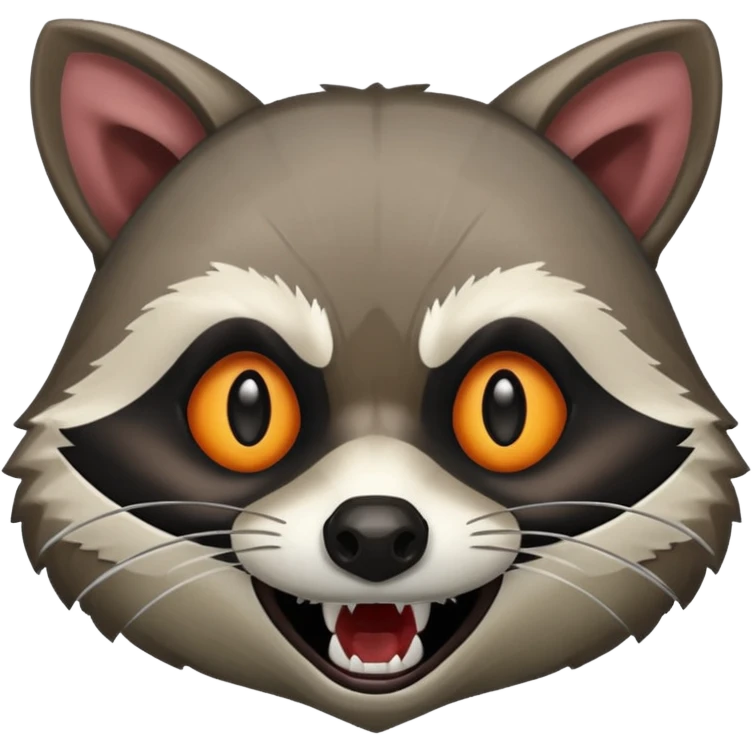 Raccoon evil emoji