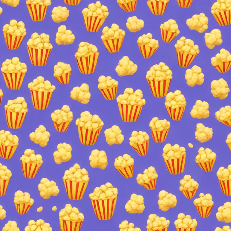 Colourful popcorn  emoji