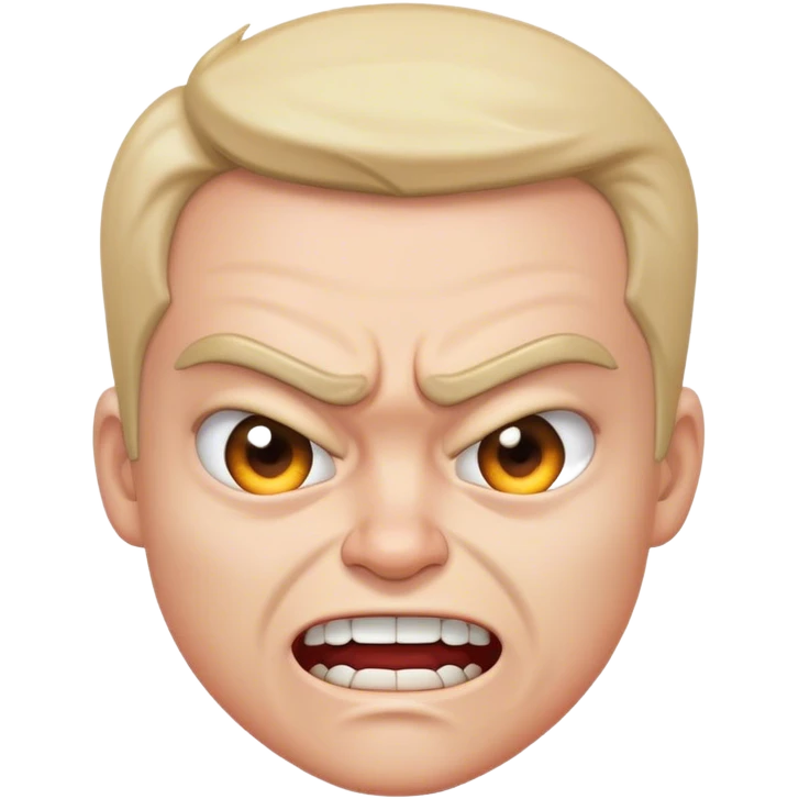 angry smiling fac emoji