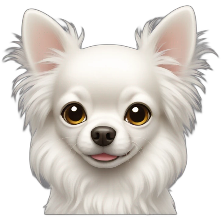 Fluffy White Chihuahua emoji