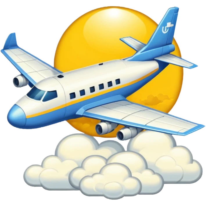 Crée un emoji en pixel art combinant 🛫 (avion au décollage) et 🌤️ (soleil derrière un nuage).
Style : rétro pixel art, résolution 32x32 pixels.
Format : PNG avec fond transparent. emoji