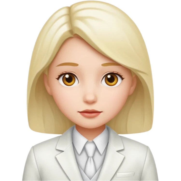white suit girl emoji